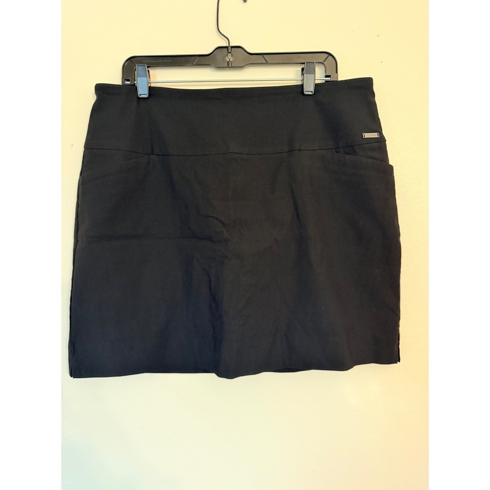 S.C.&CO. Womens Skort XL Black Pockets Activewear Golf Athletic